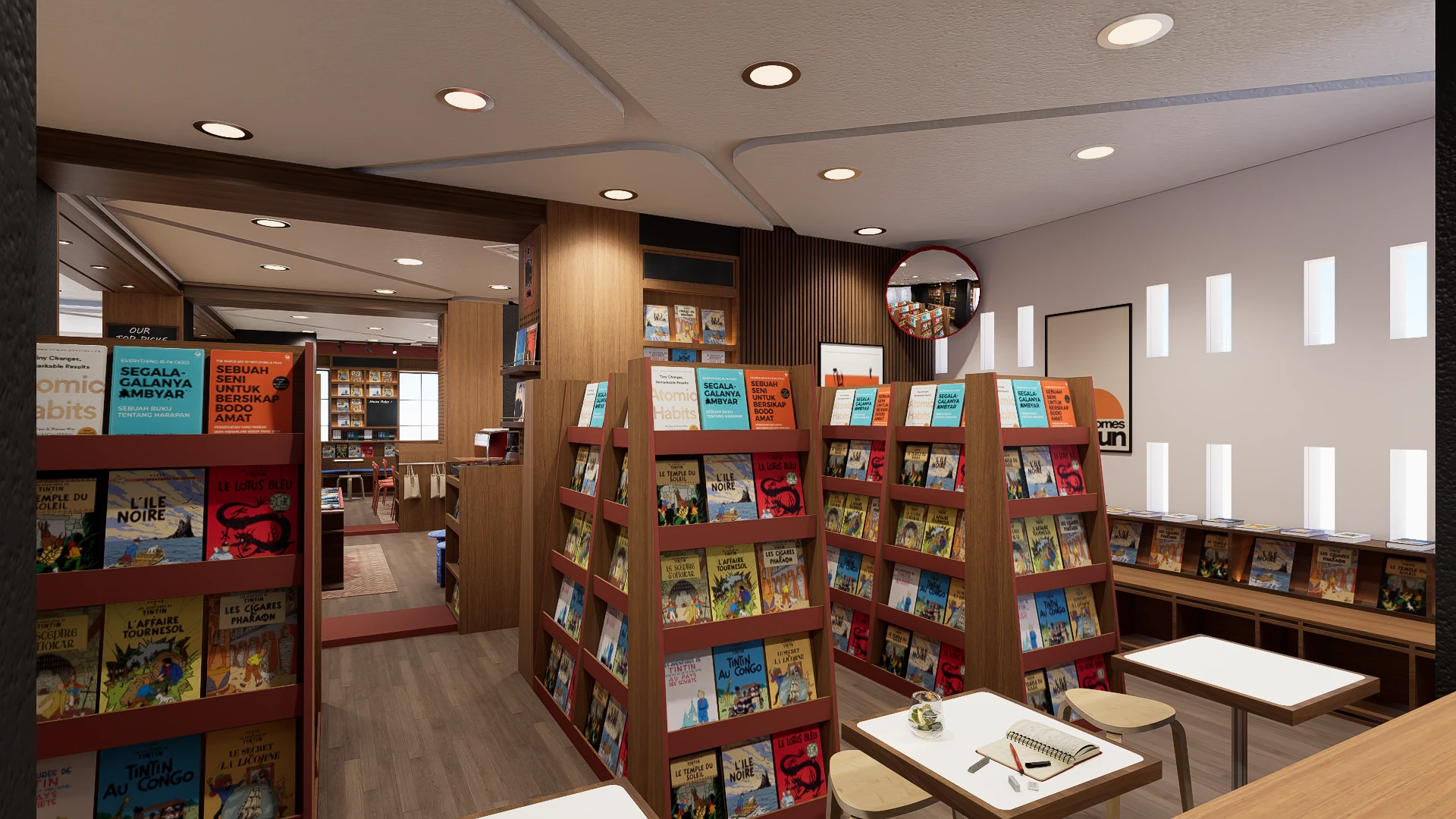 ud-djaya-bookstore-yogyakarta-bookshelf-display