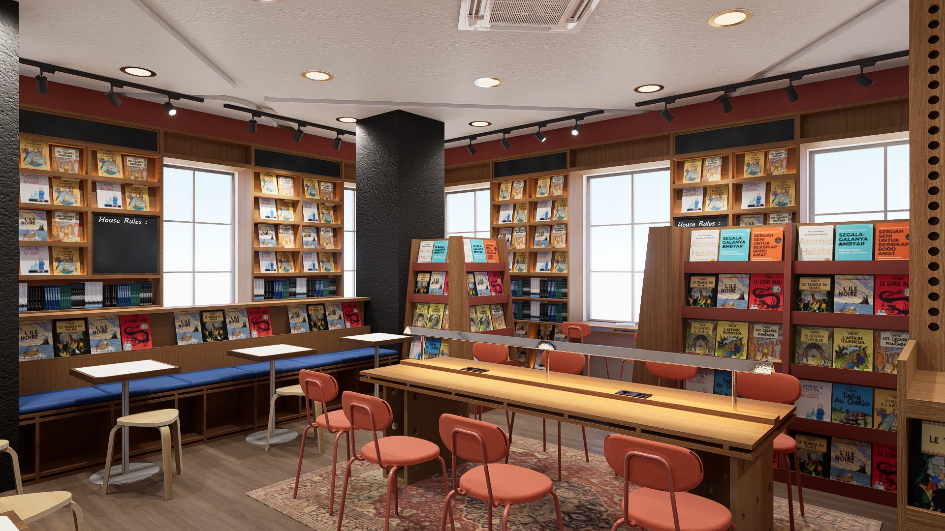 ud-djaya-bookstore-yogyakarta-communal-seating
